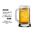 Personalised beer mug for teachers