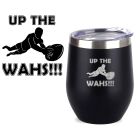 Up the Wahs Warriors rugby thermal cups
