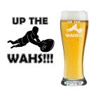 Up the Wahs! Beer glass for rugby fans