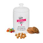 Personalised lolly jar for Valentine's day gifts