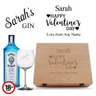Personalised Valentine's Day gin gift box