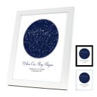 Where our story began personalised star map photo frames for weddings and anniversaries.