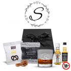 Retirement gift whiskey gift sets with personalised officially retired whiskey glass.