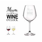 Funny engraved crystal wine glass for Mother's day