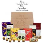 Personalised chocolate lovers gift boxes for the world's number one grandmas