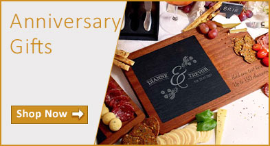 Anniversary gifts for couples, husbands & wifes.