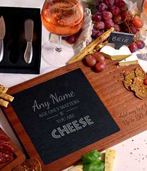 Personalised cheese boards