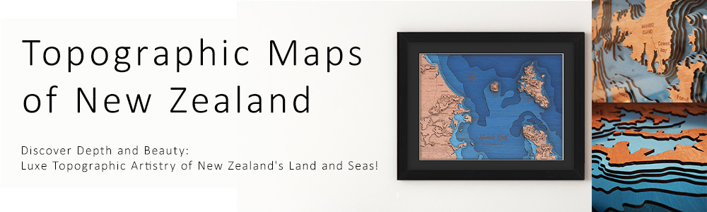 3D Topographic maps of New Zealand